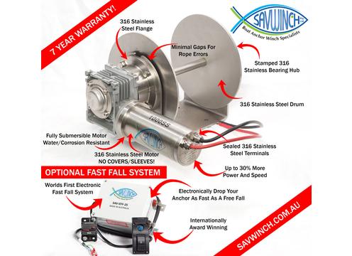 gallery image of Savwinch 1000SS Signature Stainless Steel Drum Winch