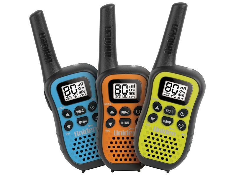 product image for Uniden UHF UH45-3, 0.5W UHF Handheld Radio, Triple Pack, Coloured