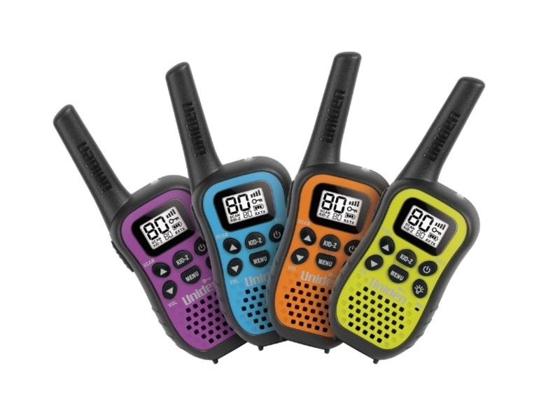 product image for Uniden UHF UH45-4, 0.5W UHF Handheld Radio, 4 Pack, Coloured